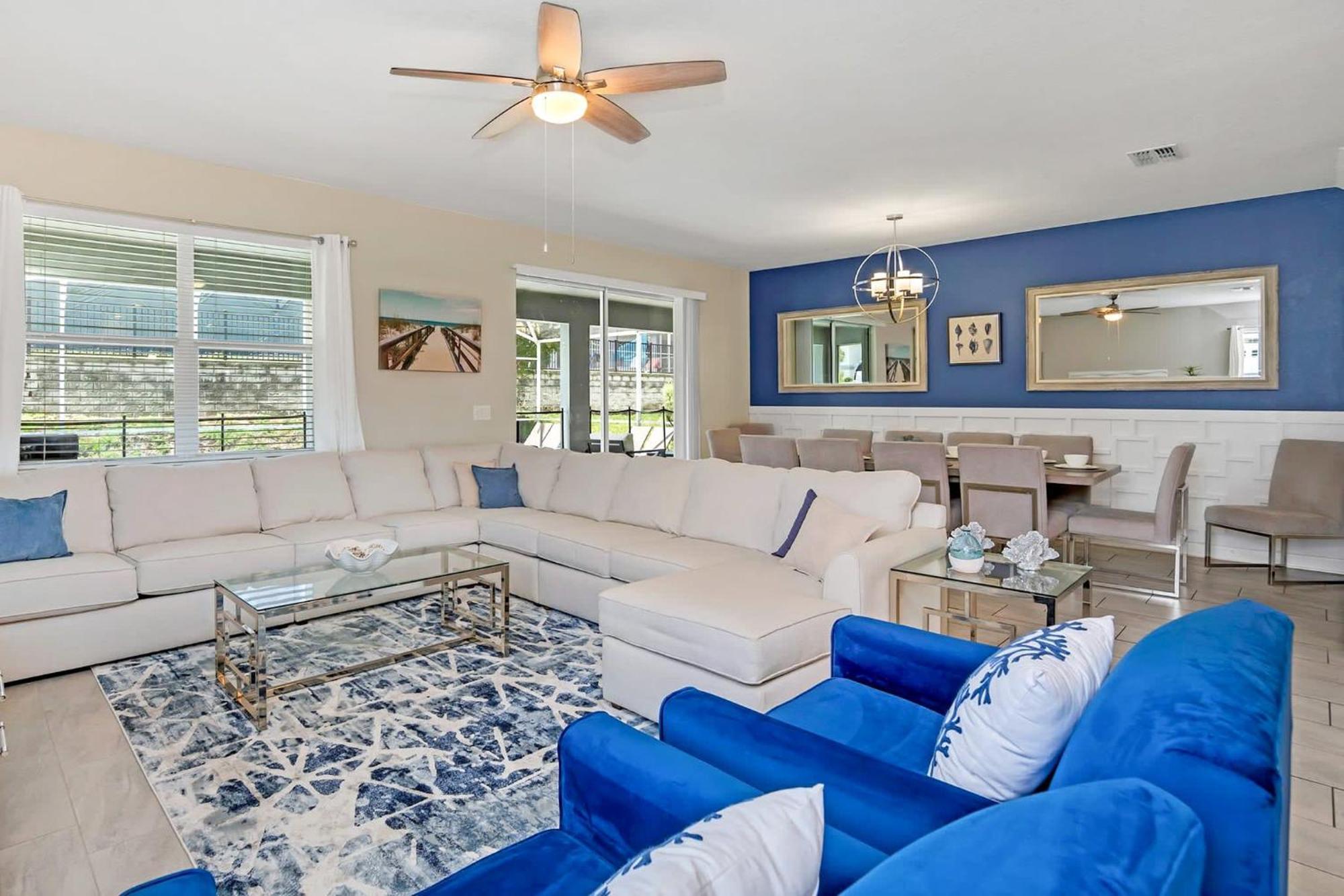 8Br Luxury - Sleeps 22 - Near Disney With Pool & Hot Tub! 대번포트 외부 사진